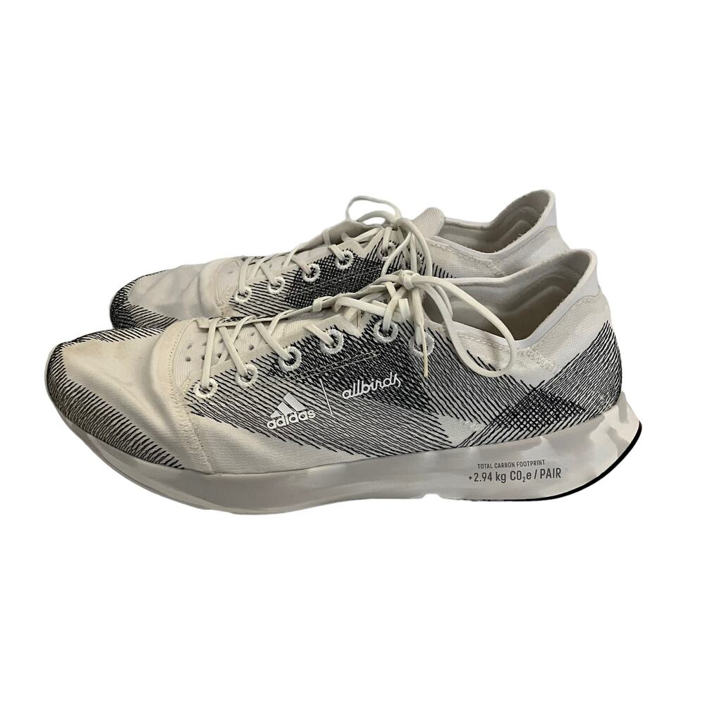 Adidas Women's Adizero X Allbirds 2.94 KG CO2E White Sneakers Size 9.5